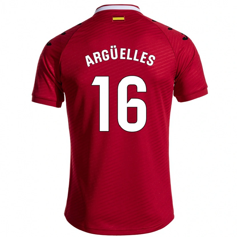 Danxen Barn David Argüelles #16 Mörkröd Bortatröja Matchtröjor 2024/25 Tröjor T-Tröja