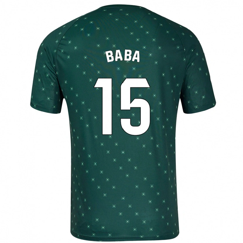 Danxen Barn Iddrisu Baba #15 Mörkgrön Bortatröja Matchtröjor 2024/25 Tröjor T-Tröja