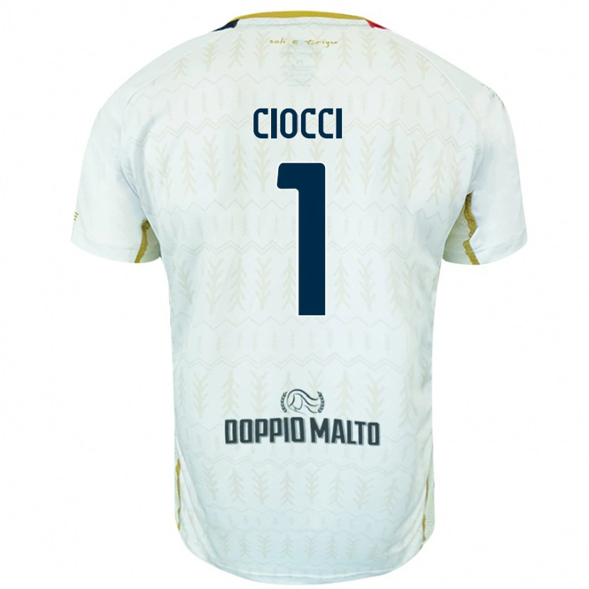 Danxen Barn Giuseppe Ciocci #1 Vit Bortatröja Matchtröjor 2024/25 Tröjor T-Tröja