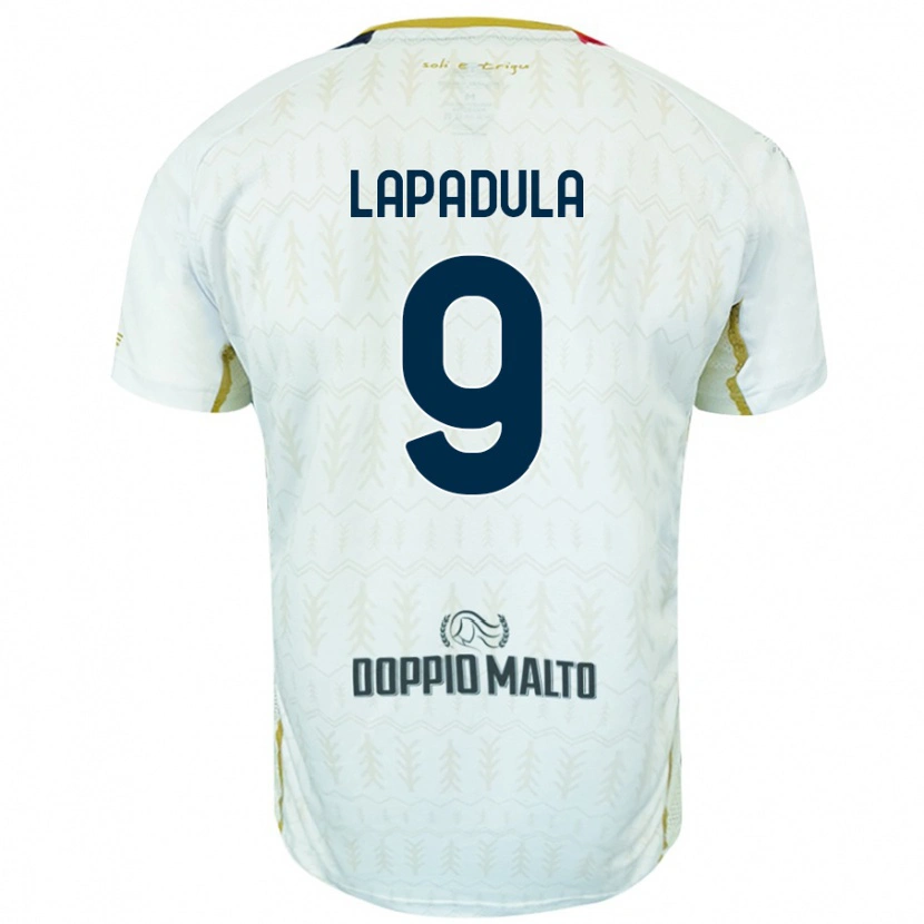 Danxen Barn Gianluca Lapadula #9 Vit Bortatröja Matchtröjor 2024/25 Tröjor T-Tröja