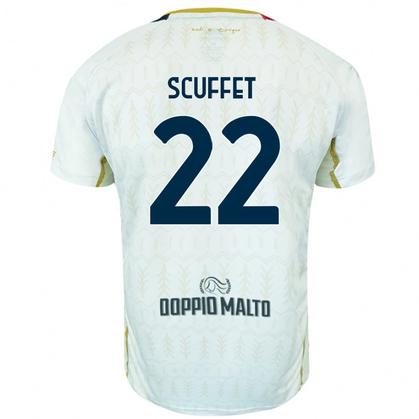 Danxen Barn Simone Scuffet #22 Vit Bortatröja Matchtröjor 2024/25 Tröjor T-Tröja