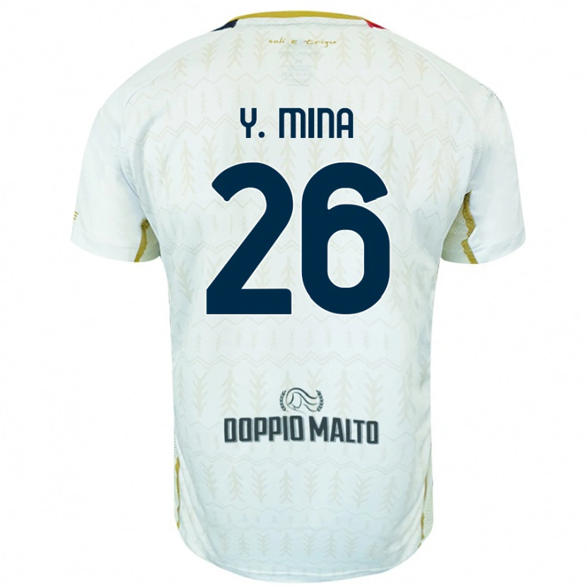 Danxen Barn Yerry Mina #26 Vit Bortatröja Matchtröjor 2024/25 Tröjor T-Tröja