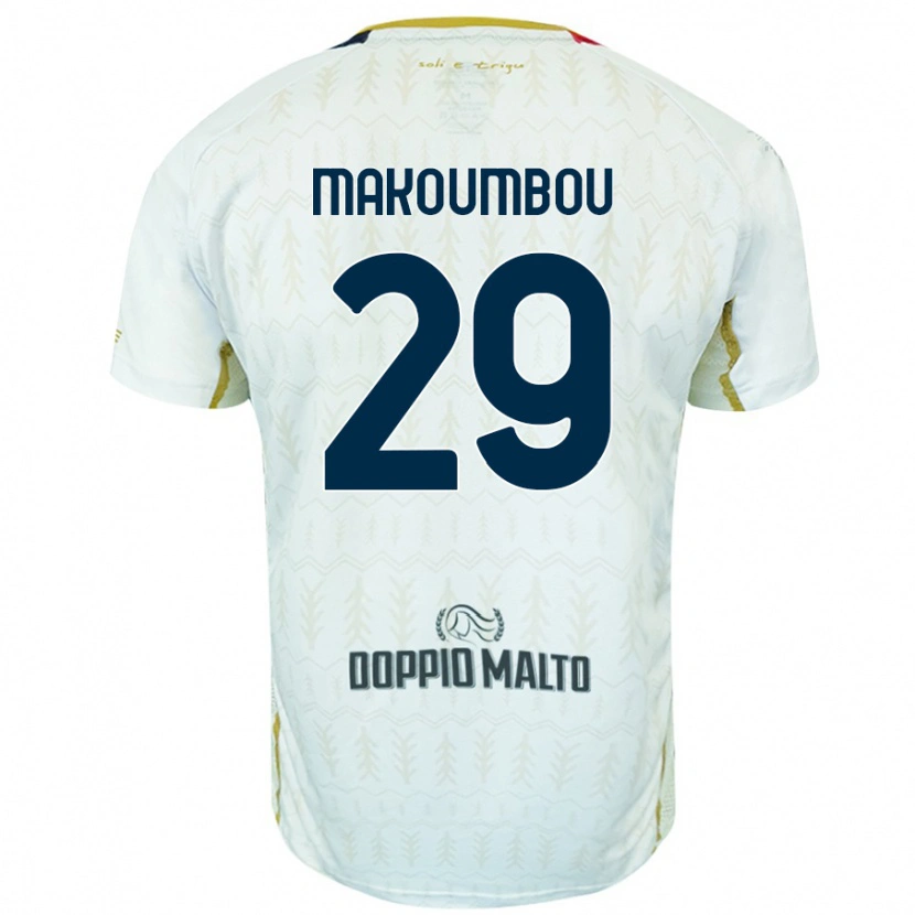 Danxen Barn Antoine Makoumbou #29 Vit Bortatröja Matchtröjor 2024/25 Tröjor T-Tröja
