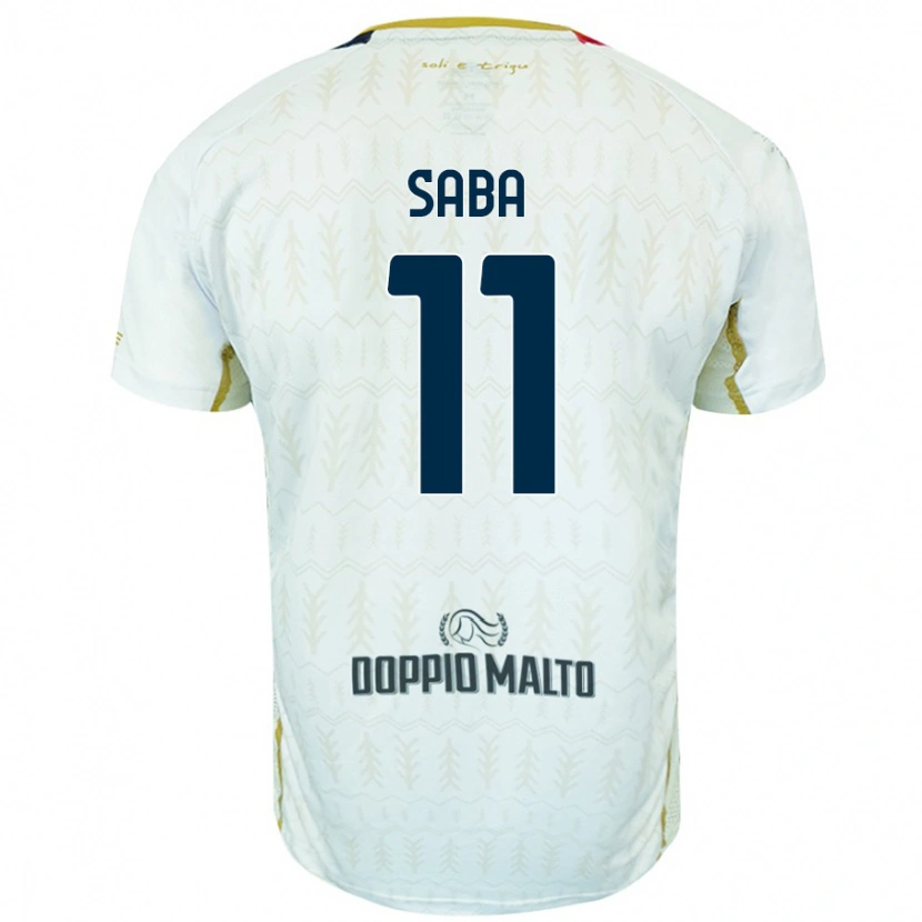 Danxen Barn Alessio Saba #11 Vit Bortatröja Matchtröjor 2024/25 Tröjor T-Tröja