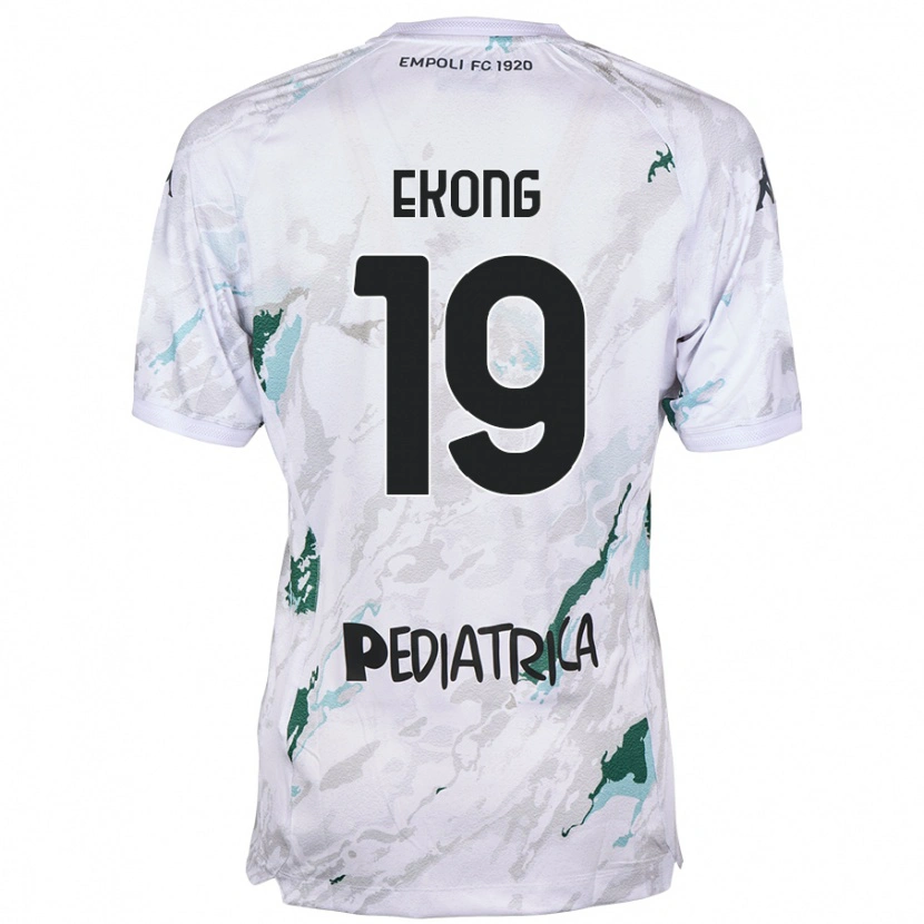 Danxen Barn Emmanuel Ekong #19 Grå Bortatröja Matchtröjor 2024/25 Tröjor T-Tröja