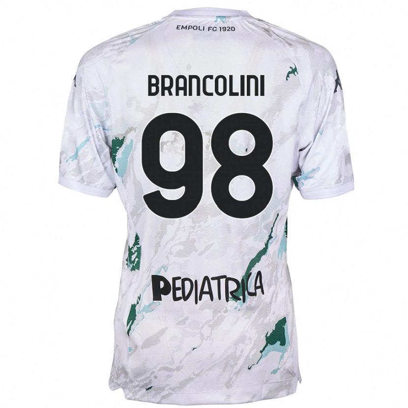 Danxen Barn Federico Brancolini #98 Grå Bortatröja Matchtröjor 2024/25 Tröjor T-Tröja
