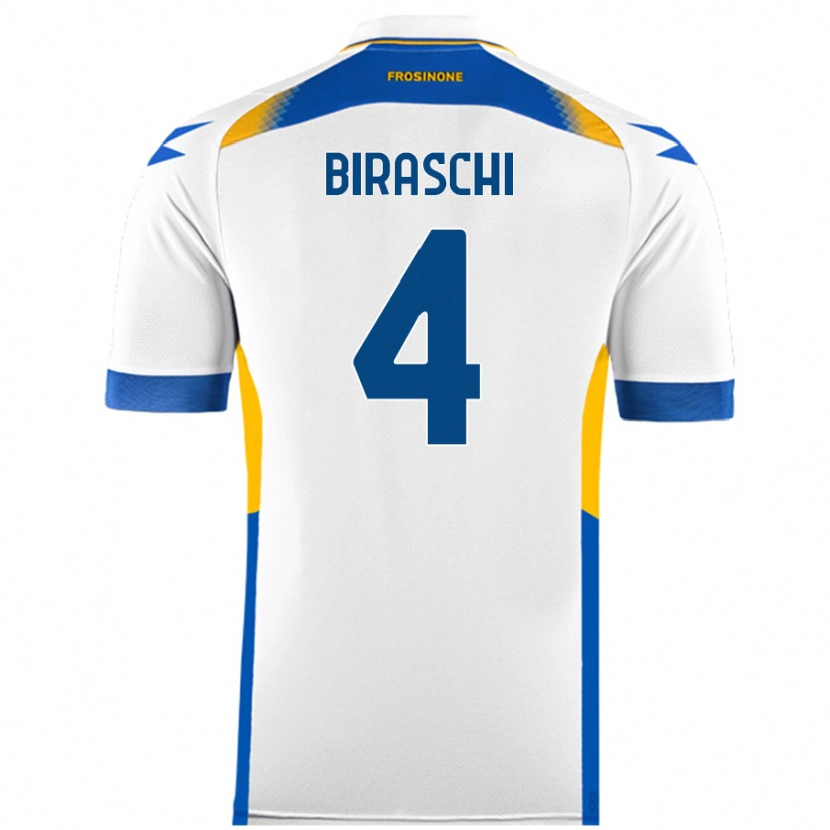 Danxen Barn Davide Biraschi #4 Vit Bortatröja Matchtröjor 2024/25 Tröjor T-Tröja