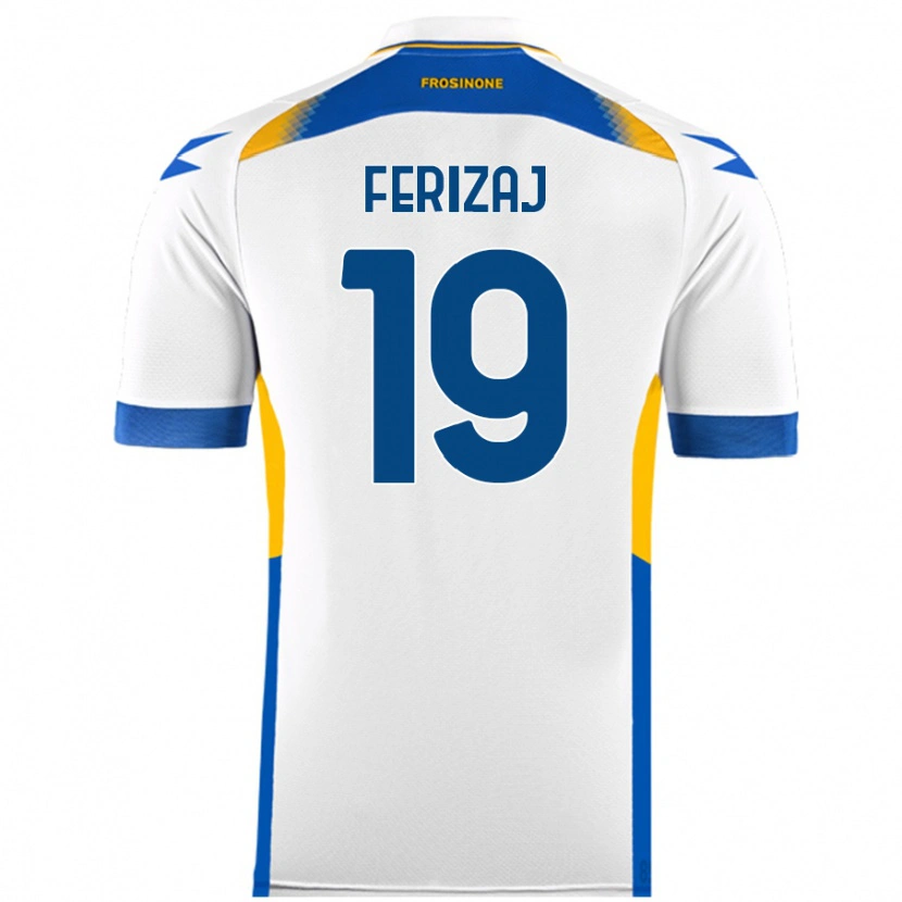 Danxen Barn Justin Ferizaj #19 Vit Bortatröja Matchtröjor 2024/25 Tröjor T-Tröja