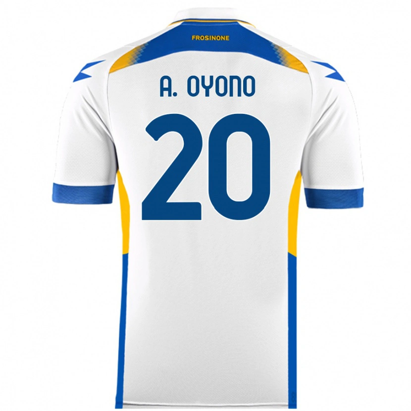 Danxen Barn Anthony Oyono #20 Vit Bortatröja Matchtröjor 2024/25 Tröjor T-Tröja