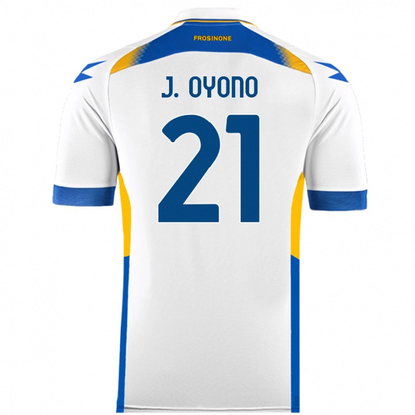 Danxen Barn Jérémy Oyono #21 Vit Bortatröja Matchtröjor 2024/25 Tröjor T-Tröja