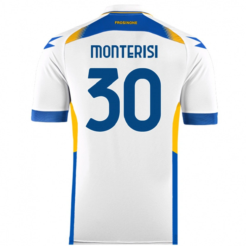 Danxen Barn Ilario Monterisi #30 Vit Bortatröja Matchtröjor 2024/25 Tröjor T-Tröja