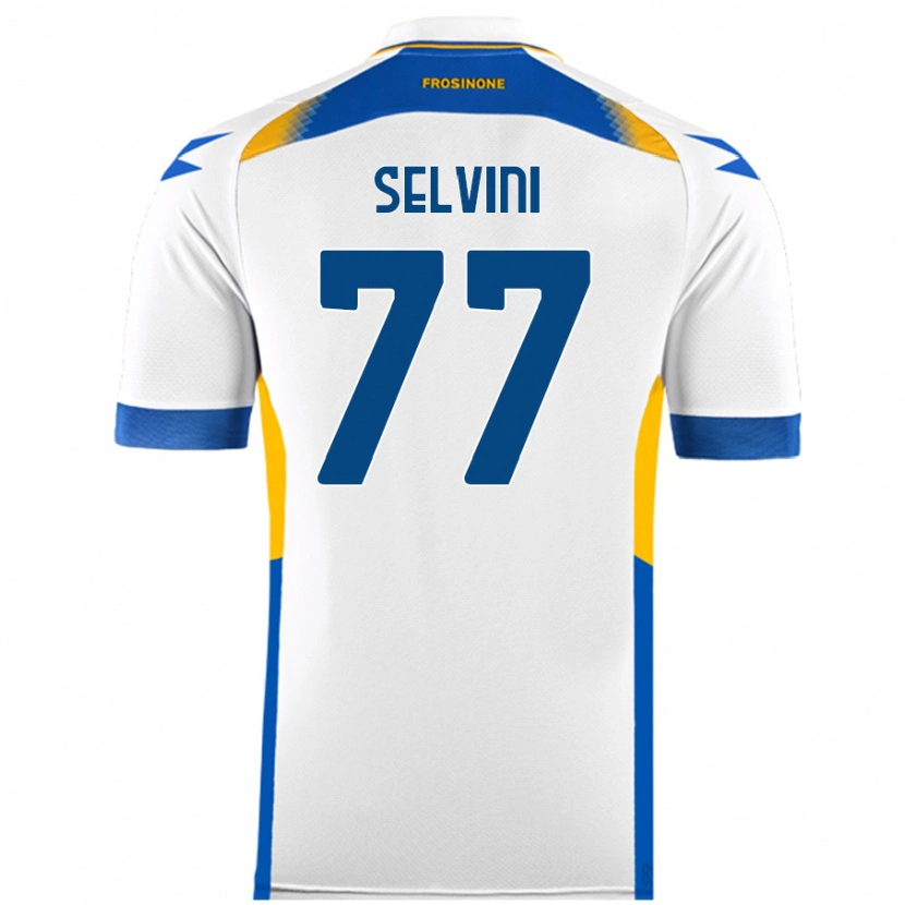 Danxen Barn Alessandro Selvini #77 Vit Bortatröja Matchtröjor 2024/25 Tröjor T-Tröja