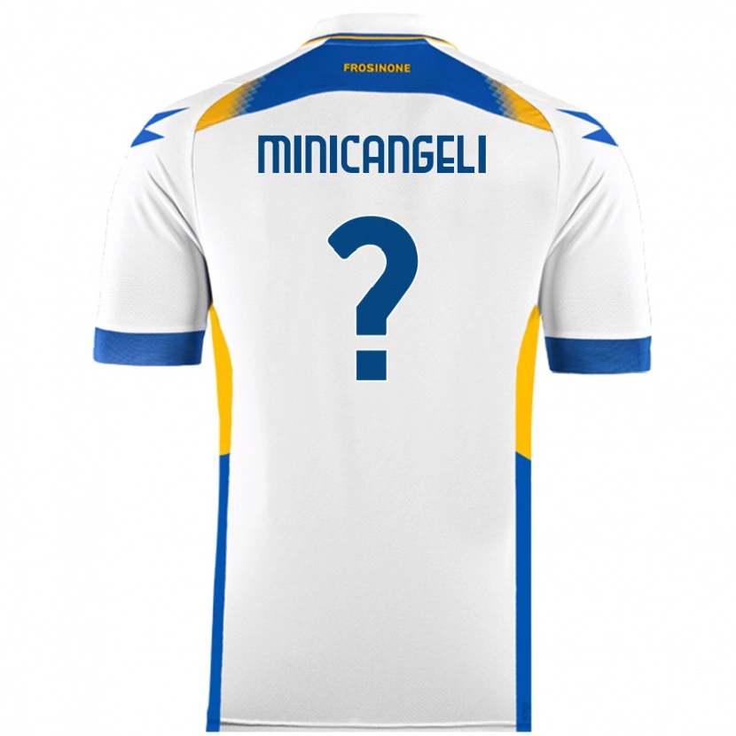 Danxen Barn Francesco Minicangeli #0 Vit Bortatröja Matchtröjor 2024/25 Tröjor T-Tröja