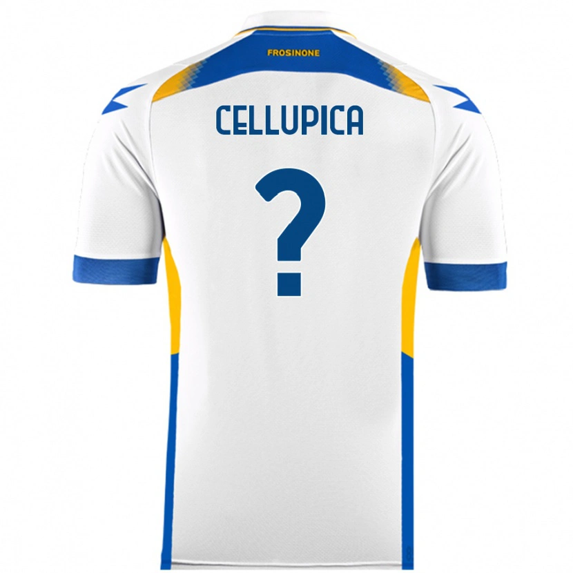 Danxen Barn Riccardo Cellupica #0 Vit Bortatröja Matchtröjor 2024/25 Tröjor T-Tröja