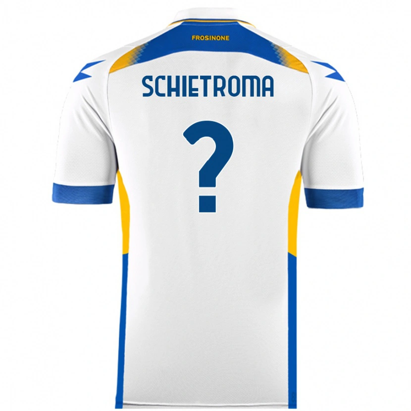 Danxen Barn Lorenzo Schietroma #0 Vit Bortatröja Matchtröjor 2024/25 Tröjor T-Tröja