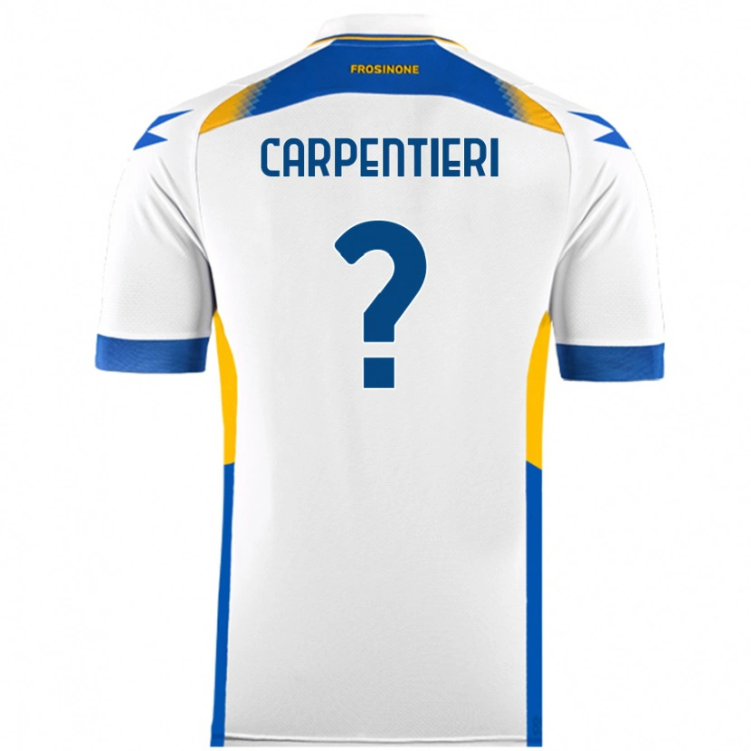Danxen Barn Christian Carpentieri #0 Vit Bortatröja Matchtröjor 2024/25 Tröjor T-Tröja