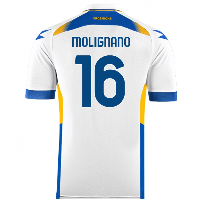 Danxen Barn Gaetano Molignano #16 Vit Bortatröja Matchtröjor 2024/25 Tröjor T-Tröja