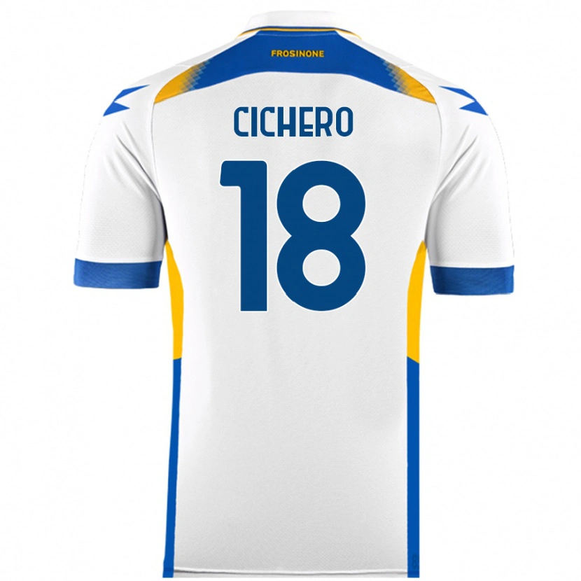 Danxen Barn Alejandro Cichero #18 Vit Bortatröja Matchtröjor 2024/25 Tröjor T-Tröja