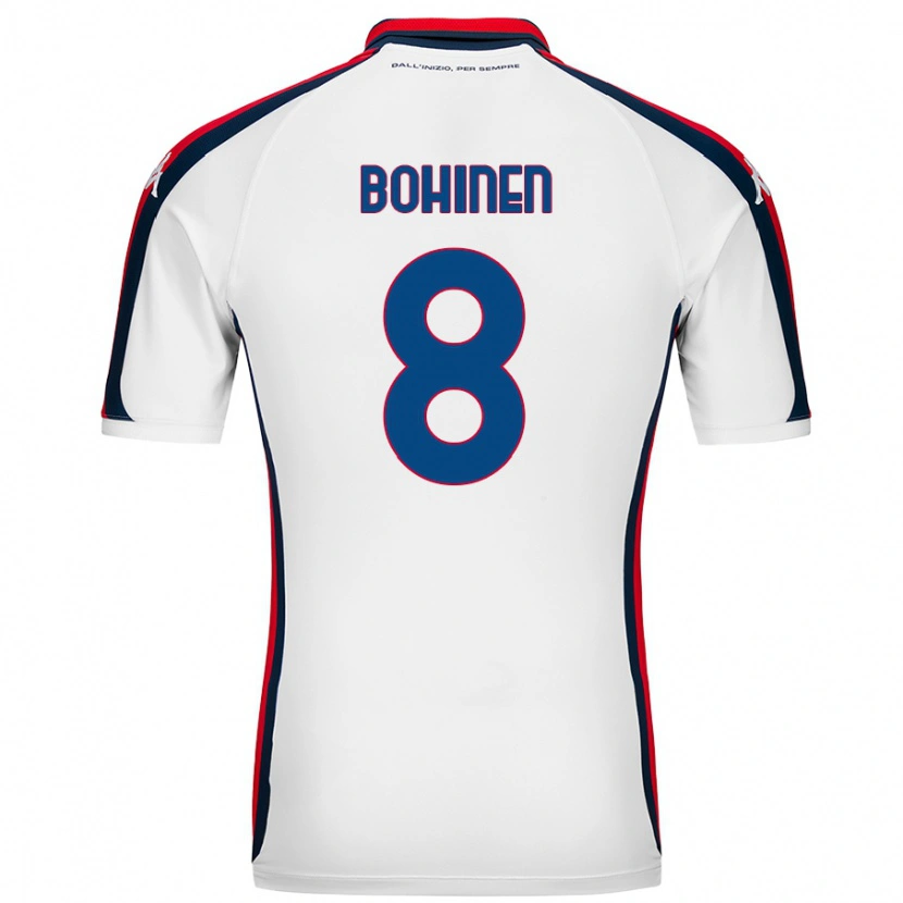 Danxen Barn Emil Bohinen #8 Vit Bortatröja Matchtröjor 2024/25 Tröjor T-Tröja
