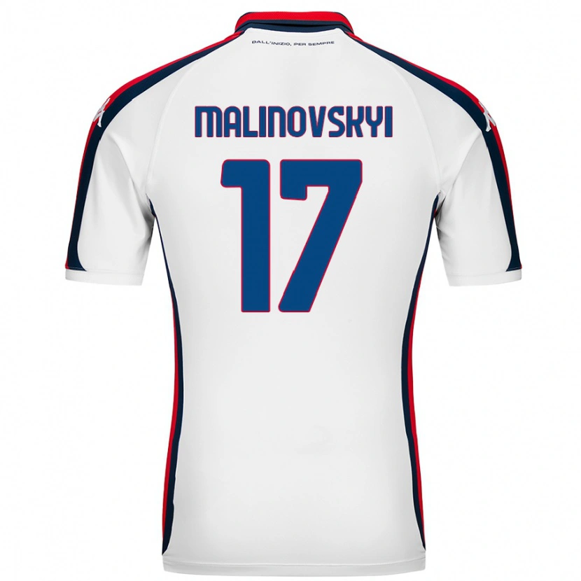 Danxen Barn Ruslan Malinovskyi #17 Vit Bortatröja Matchtröjor 2024/25 Tröjor T-Tröja