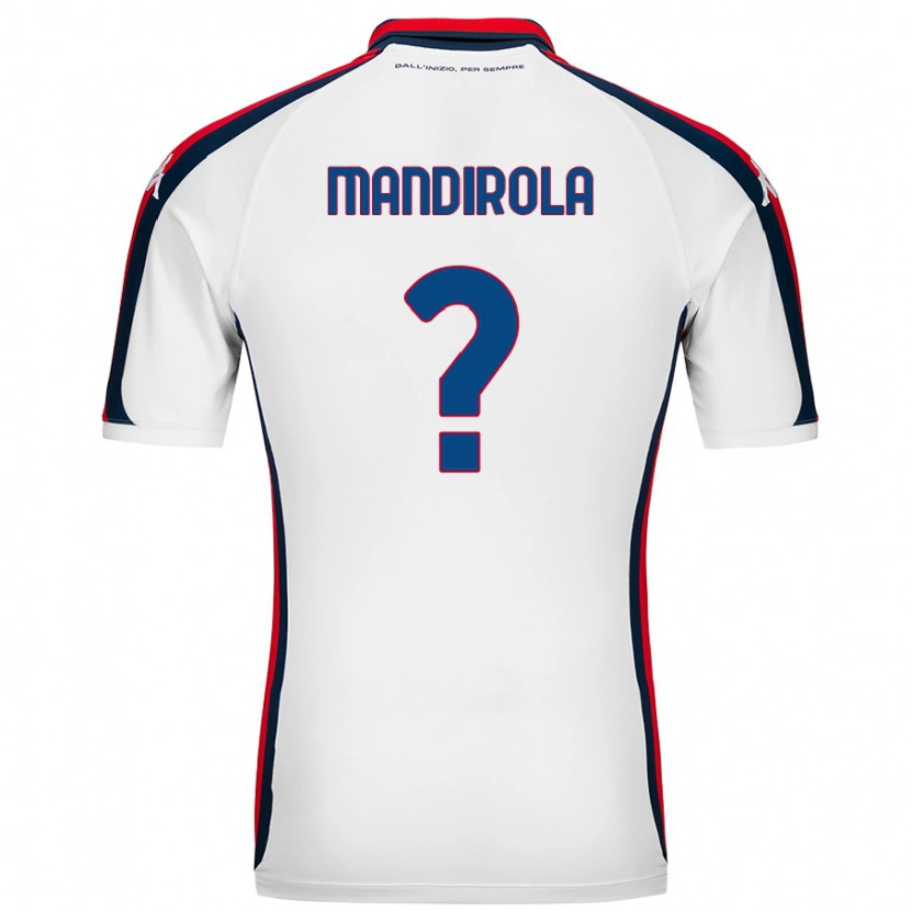 Danxen Barn Gabriele Mandirola #0 Vit Bortatröja Matchtröjor 2024/25 Tröjor T-Tröja