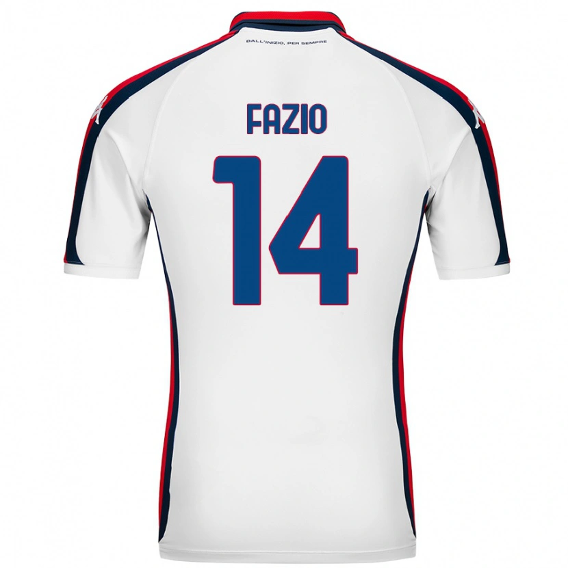 Danxen Barn Tommaso Fazio #14 Vit Bortatröja Matchtröjor 2024/25 Tröjor T-Tröja