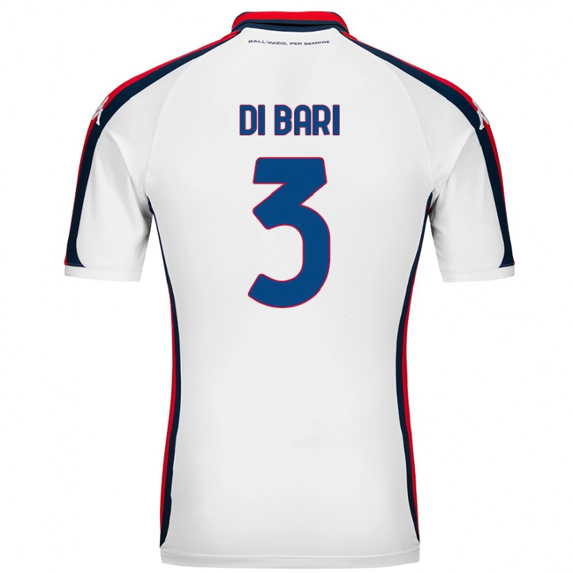 Danxen Barn Martina Di Bari #3 Vit Bortatröja Matchtröjor 2024/25 Tröjor T-Tröja