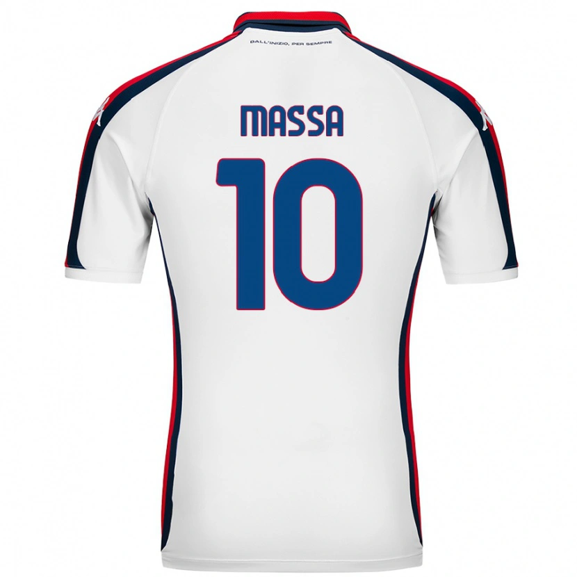 Danxen Barn Alessandra Massa #10 Vit Bortatröja Matchtröjor 2024/25 Tröjor T-Tröja
