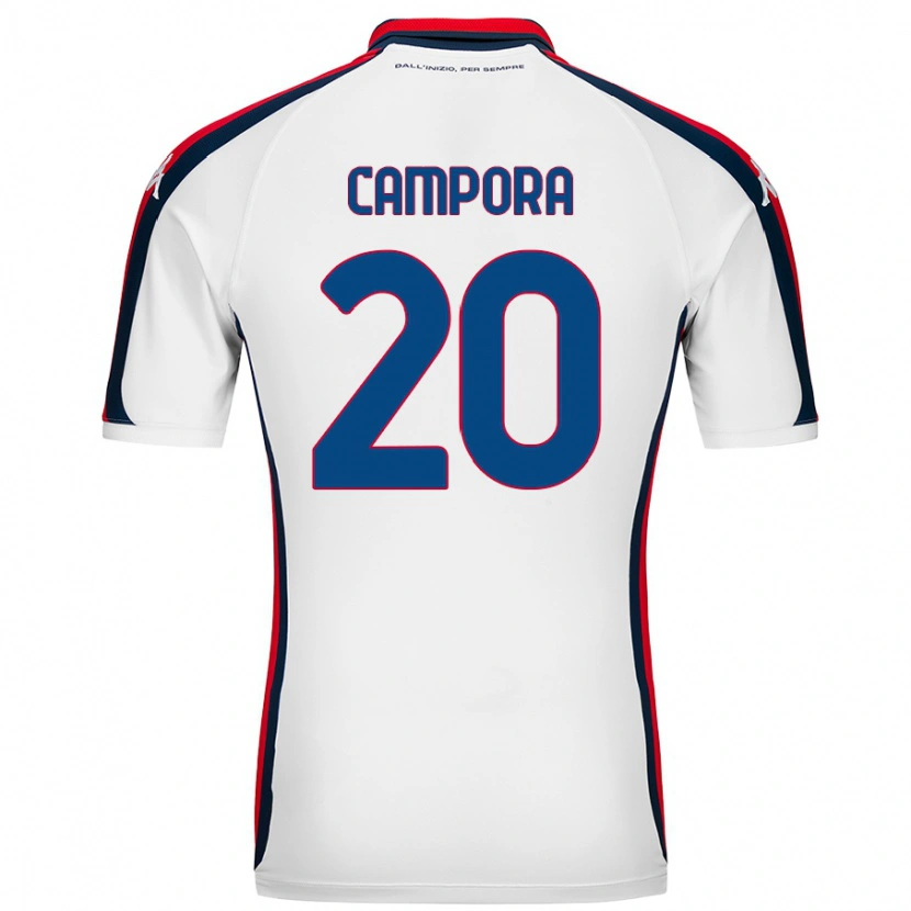 Danxen Barn Alice Campora #20 Vit Bortatröja Matchtröjor 2024/25 Tröjor T-Tröja