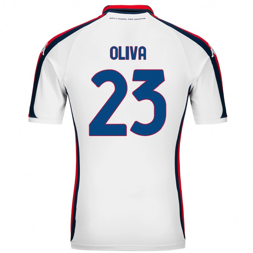 Danxen Barn Eleonora Oliva #23 Vit Bortatröja Matchtröjor 2024/25 Tröjor T-Tröja