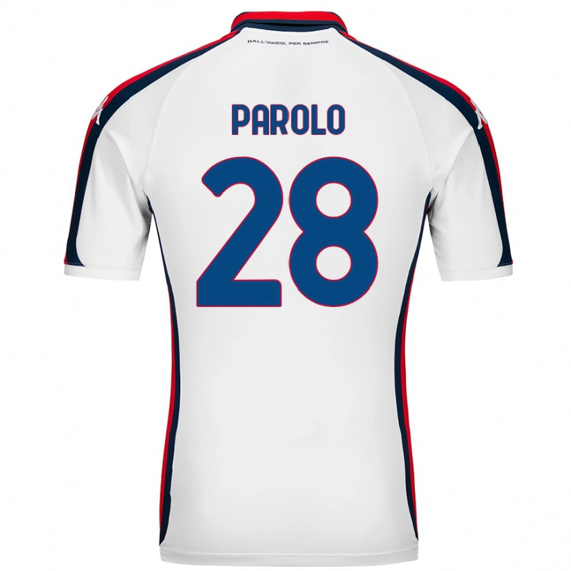 Danxen Barn Lucrezia Parolo #28 Vit Bortatröja Matchtröjor 2024/25 Tröjor T-Tröja