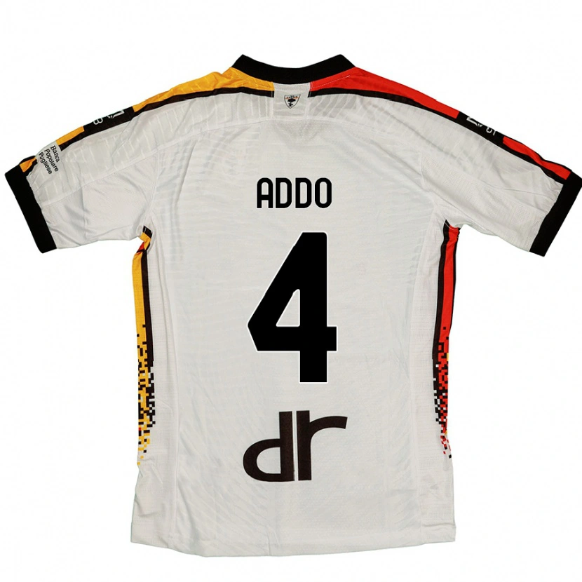 Danxen Barn Vernon Addo #4 Vit Svart Bortatröja Matchtröjor 2024/25 Tröjor T-Tröja