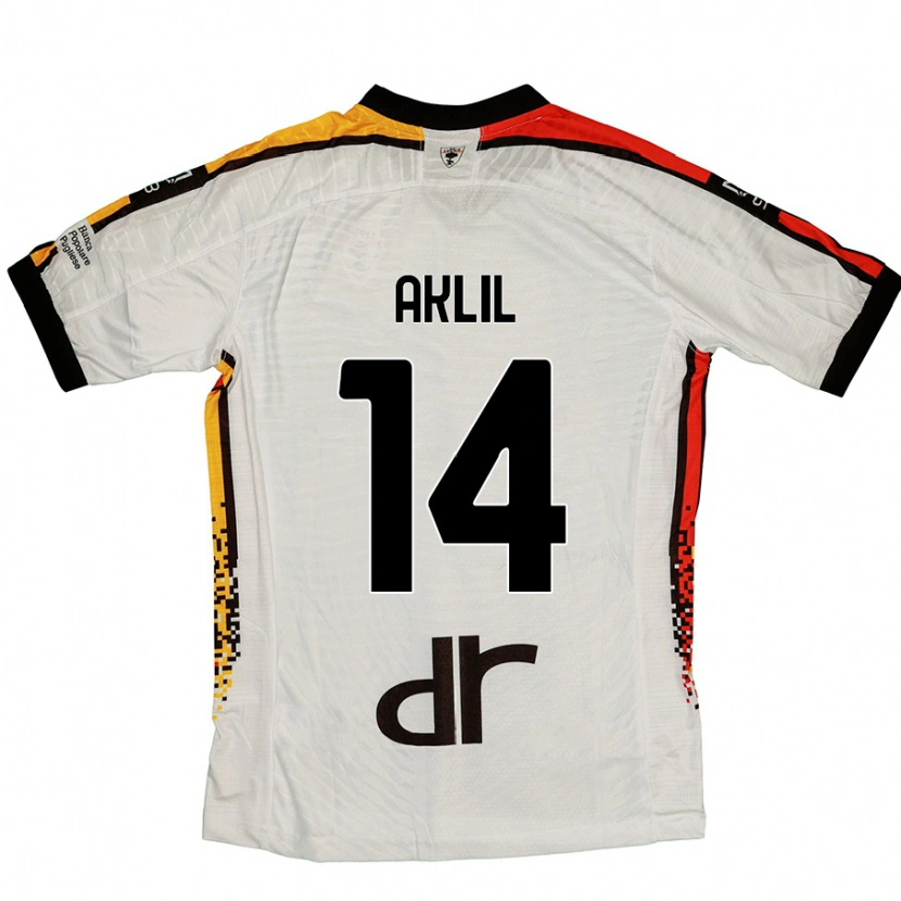 Danxen Barn Lino Aklil #14 Vit Svart Bortatröja Matchtröjor 2024/25 Tröjor T-Tröja