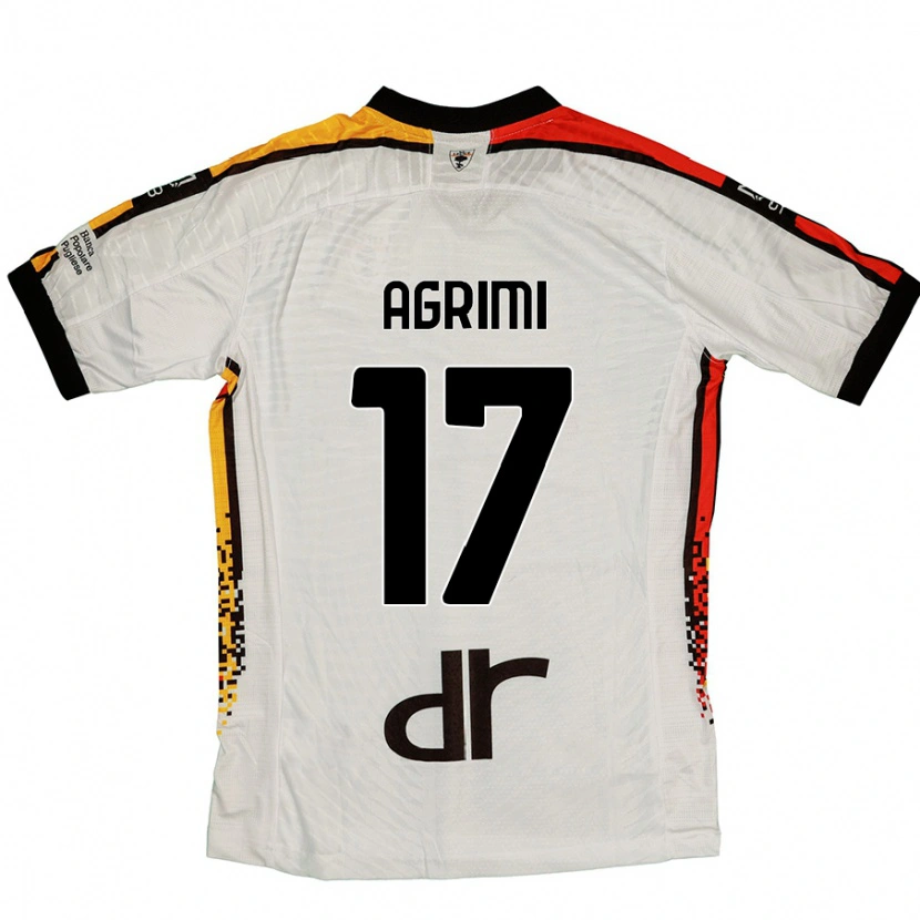 Danxen Barn Matteo Agrimi #17 Vit Svart Bortatröja Matchtröjor 2024/25 Tröjor T-Tröja