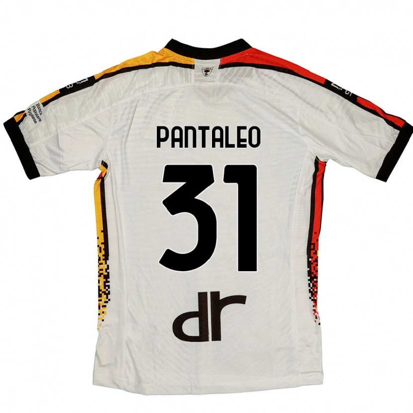 Danxen Barn Dario Pantaleo #31 Vit Svart Bortatröja Matchtröjor 2024/25 Tröjor T-Tröja