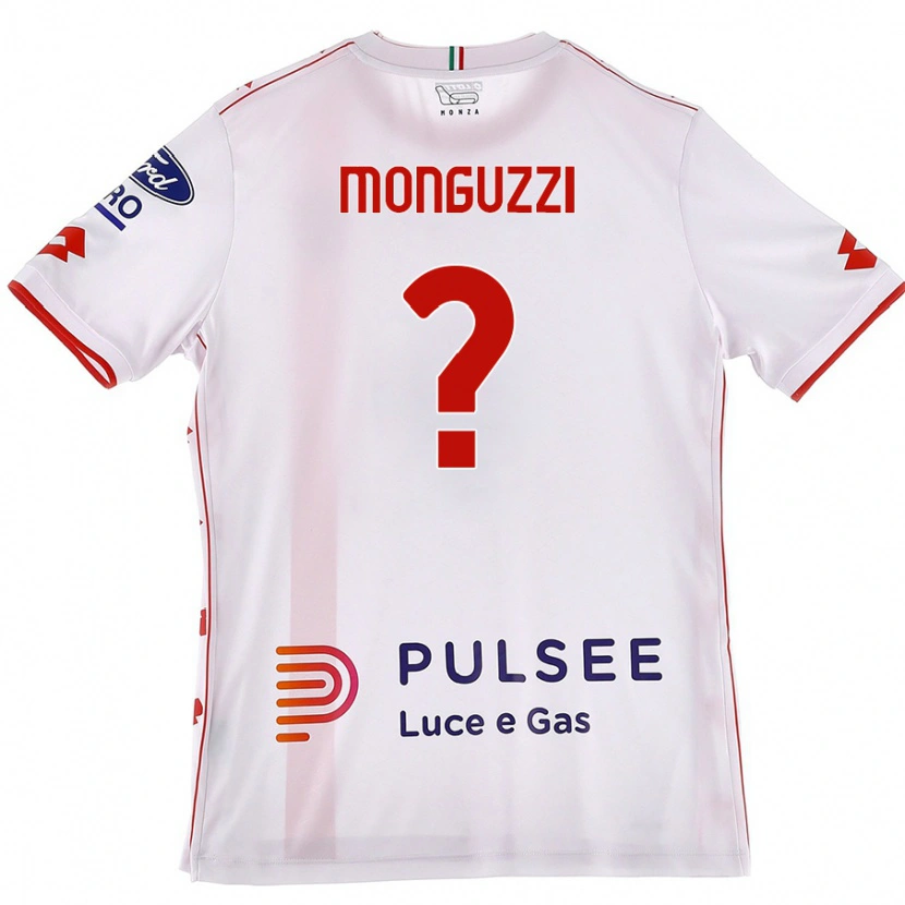 Danxen Barn Filippo Monguzzi #0 Vit Röd Bortatröja Matchtröjor 2024/25 Tröjor T-Tröja