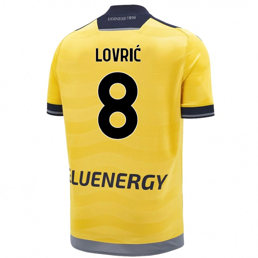 Danxen Barn Sandi Lovrić #8 Gyllene Bortatröja Matchtröjor 2024/25 Tröjor T-Tröja