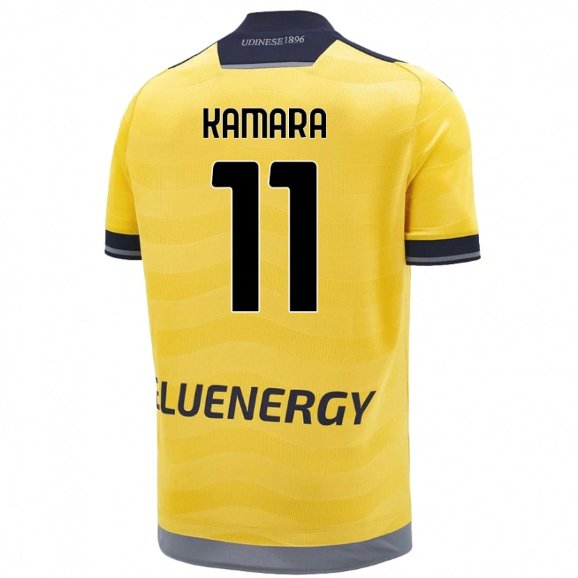 Danxen Barn Hassane Kamara #11 Gyllene Bortatröja Matchtröjor 2024/25 Tröjor T-Tröja