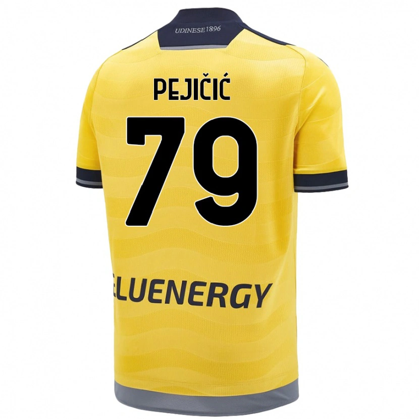 Danxen Barn David Pejičić #79 Gyllene Bortatröja Matchtröjor 2024/25 Tröjor T-Tröja