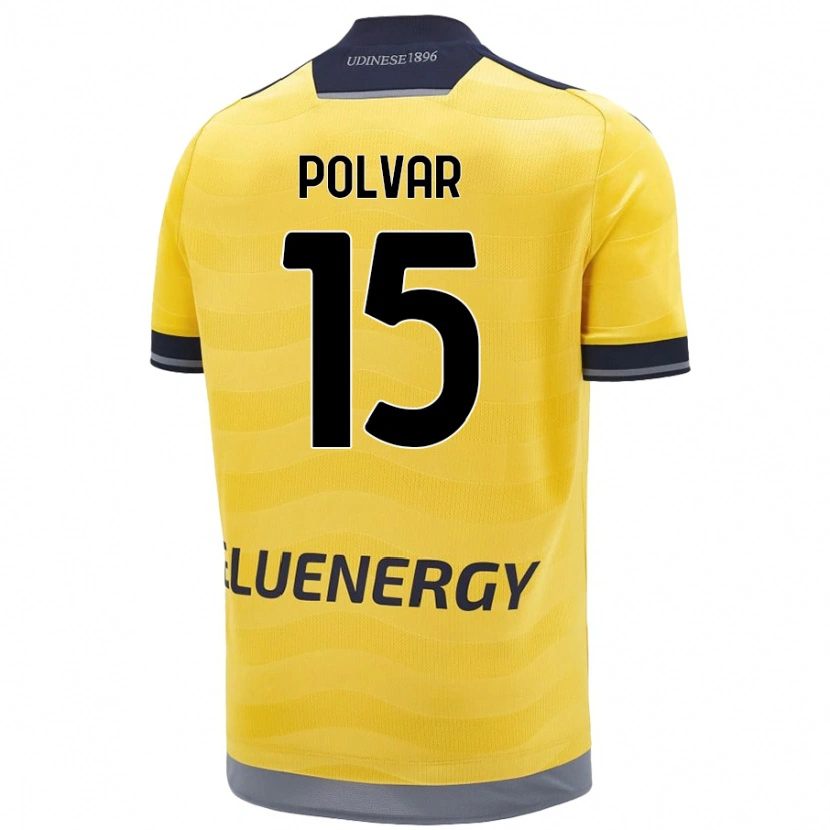Danxen Barn Francesco Polvar #15 Gyllene Bortatröja Matchtröjor 2024/25 Tröjor T-Tröja