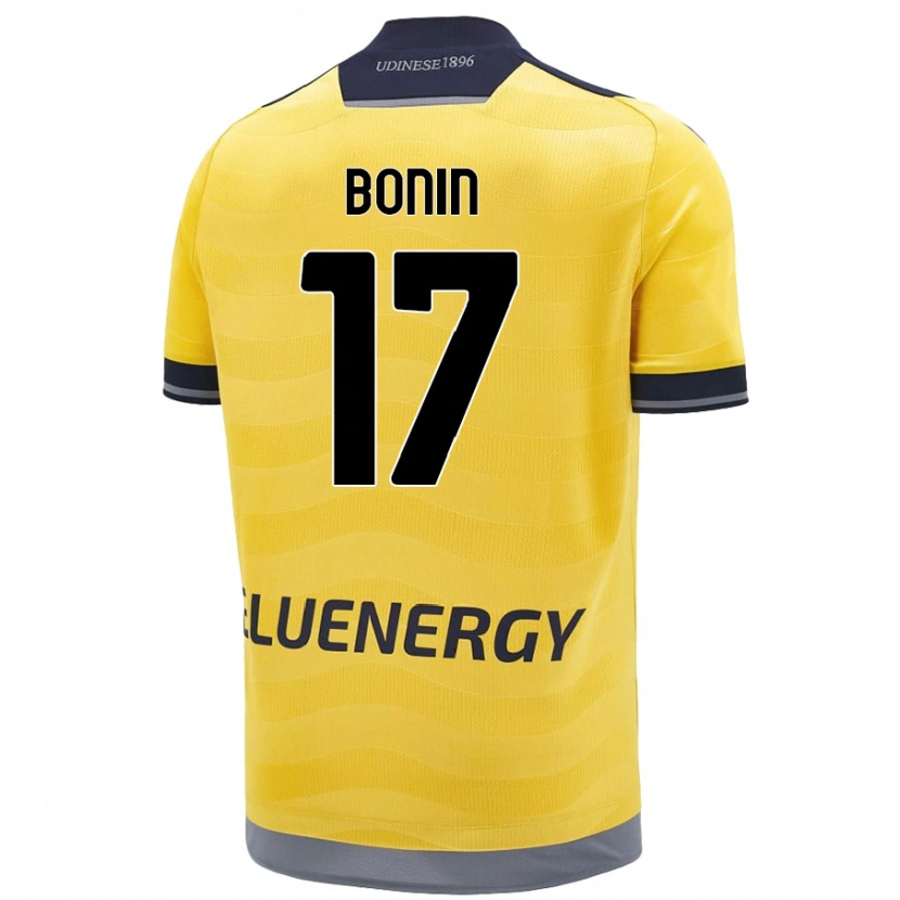 Danxen Barn Luca Bonin #17 Gyllene Bortatröja Matchtröjor 2024/25 Tröjor T-Tröja