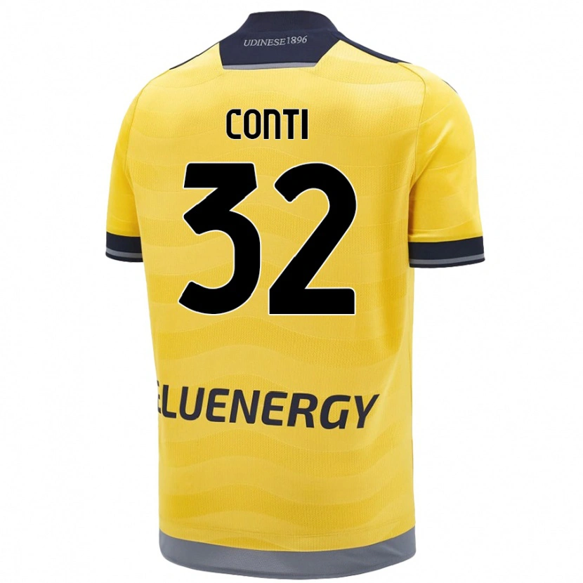 Danxen Barn Manuel Conti #32 Gyllene Bortatröja Matchtröjor 2024/25 Tröjor T-Tröja
