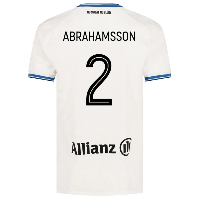 Danxen Barn Sejde Abrahamsson #2 Vit Bortatröja Matchtröjor 2024/25 Tröjor T-Tröja