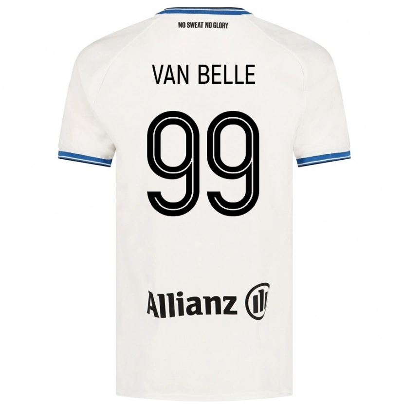 Danxen Barn Lyndsey Van Belle #99 Vit Bortatröja Matchtröjor 2024/25 Tröjor T-Tröja