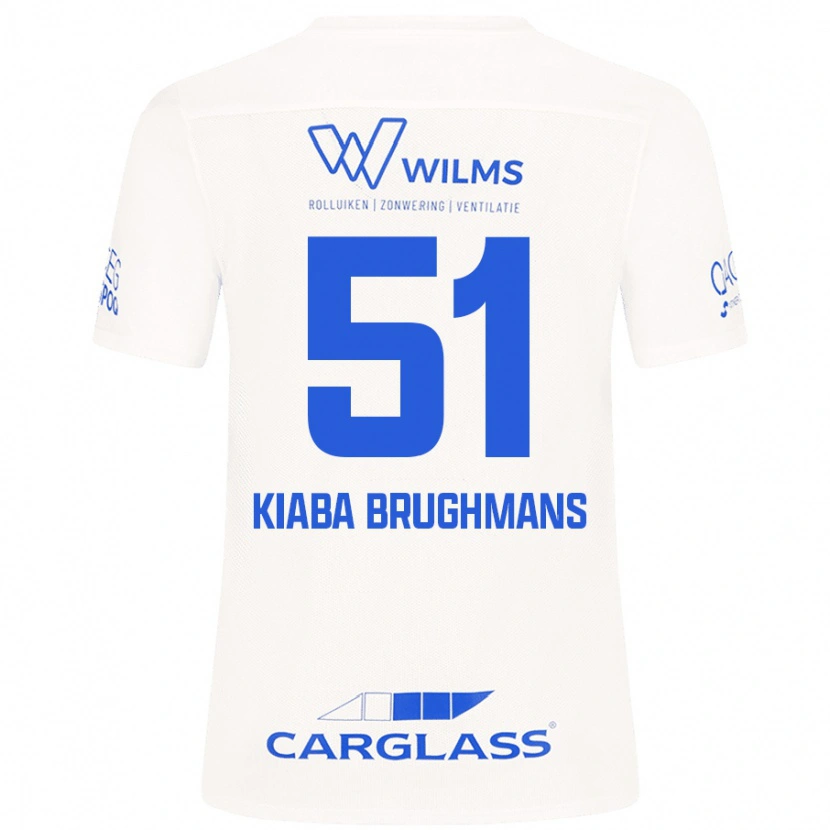 Danxen Barn Lucca Kiaba Brughmans #51 Vit Bortatröja Matchtröjor 2024/25 Tröjor T-Tröja