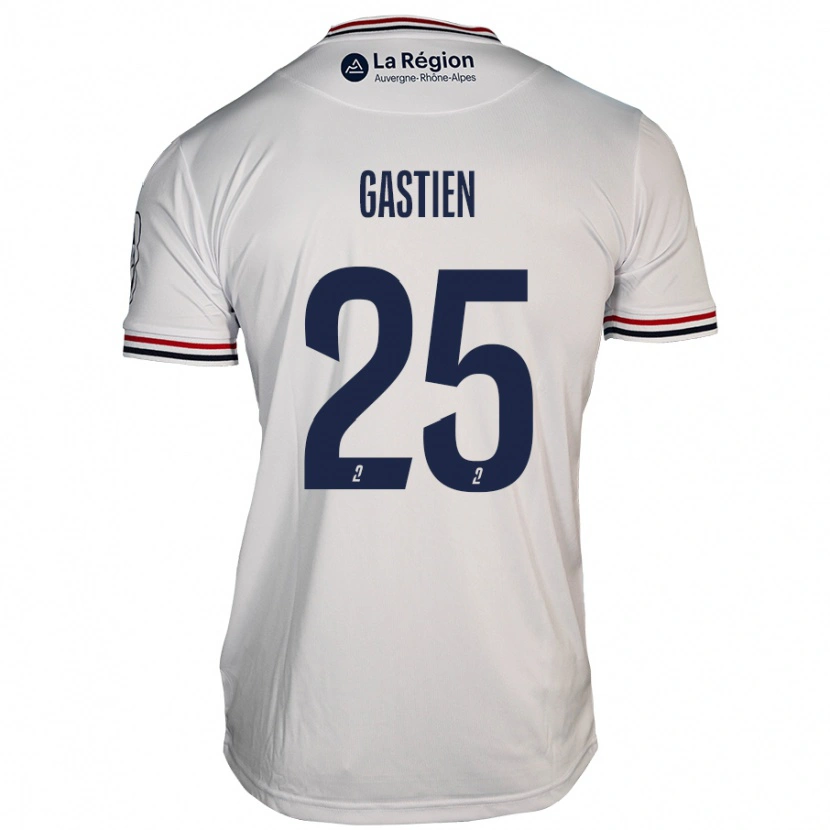 Danxen Barn Johan Gastien #25 Vit Bortatröja Matchtröjor 2024/25 Tröjor T-Tröja