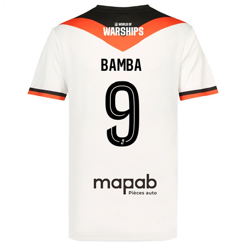 Danxen Barn Mohamed Bamba #9 Vit Bortatröja Matchtröjor 2024/25 Tröjor T-Tröja