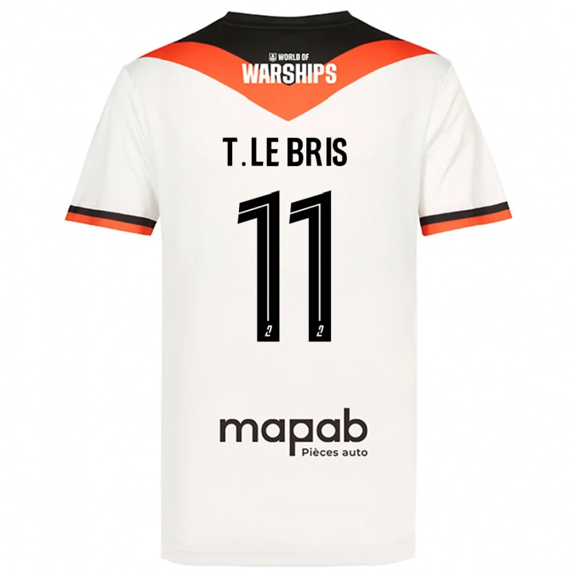 Danxen Barn Théo Le Bris #11 Vit Bortatröja Matchtröjor 2024/25 Tröjor T-Tröja