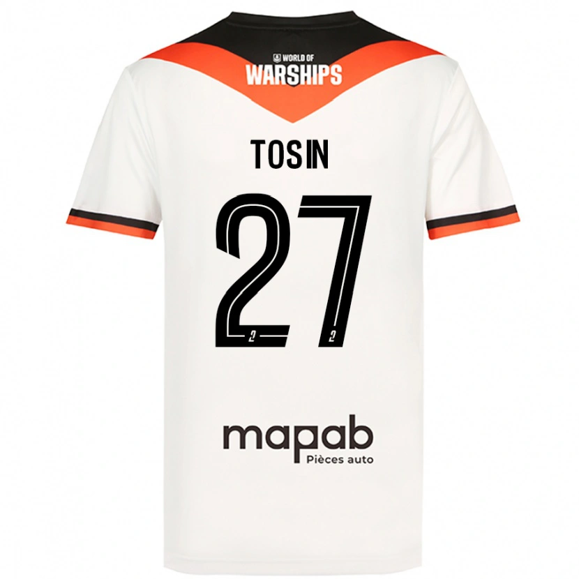 Danxen Barn Aiyegun Tosin #27 Vit Bortatröja Matchtröjor 2024/25 Tröjor T-Tröja