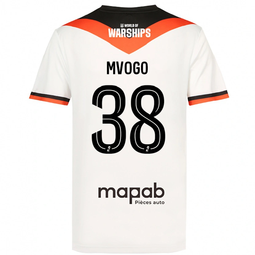 Danxen Barn Yvon Mvogo #38 Vit Bortatröja Matchtröjor 2024/25 Tröjor T-Tröja